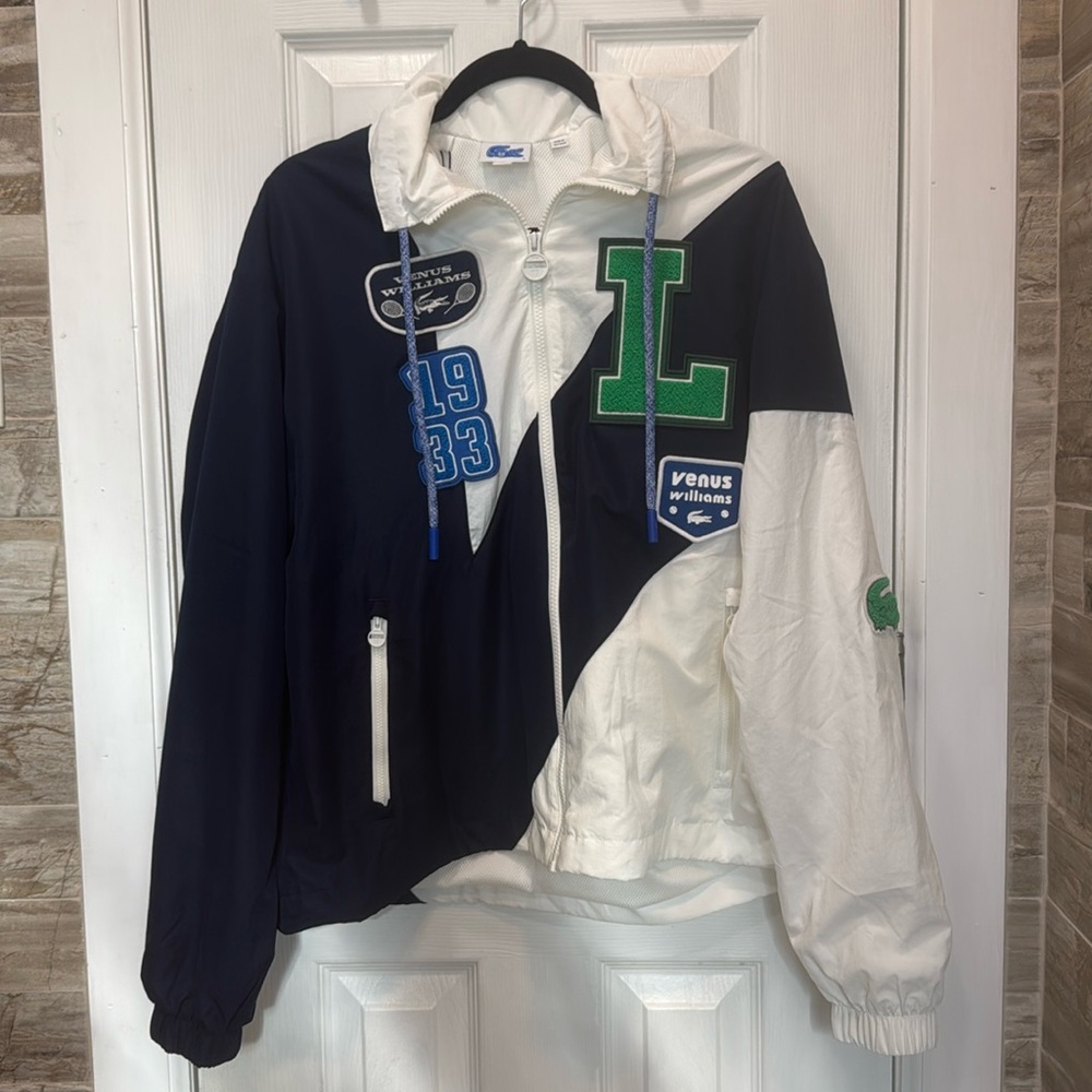 NWT LACOSTE X ELEVEN BY VENUS OVERSIZED TRACK JACKET (UNISEX)